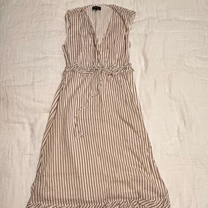 Robert Rodriguez Stripped Dress (White & Tan)